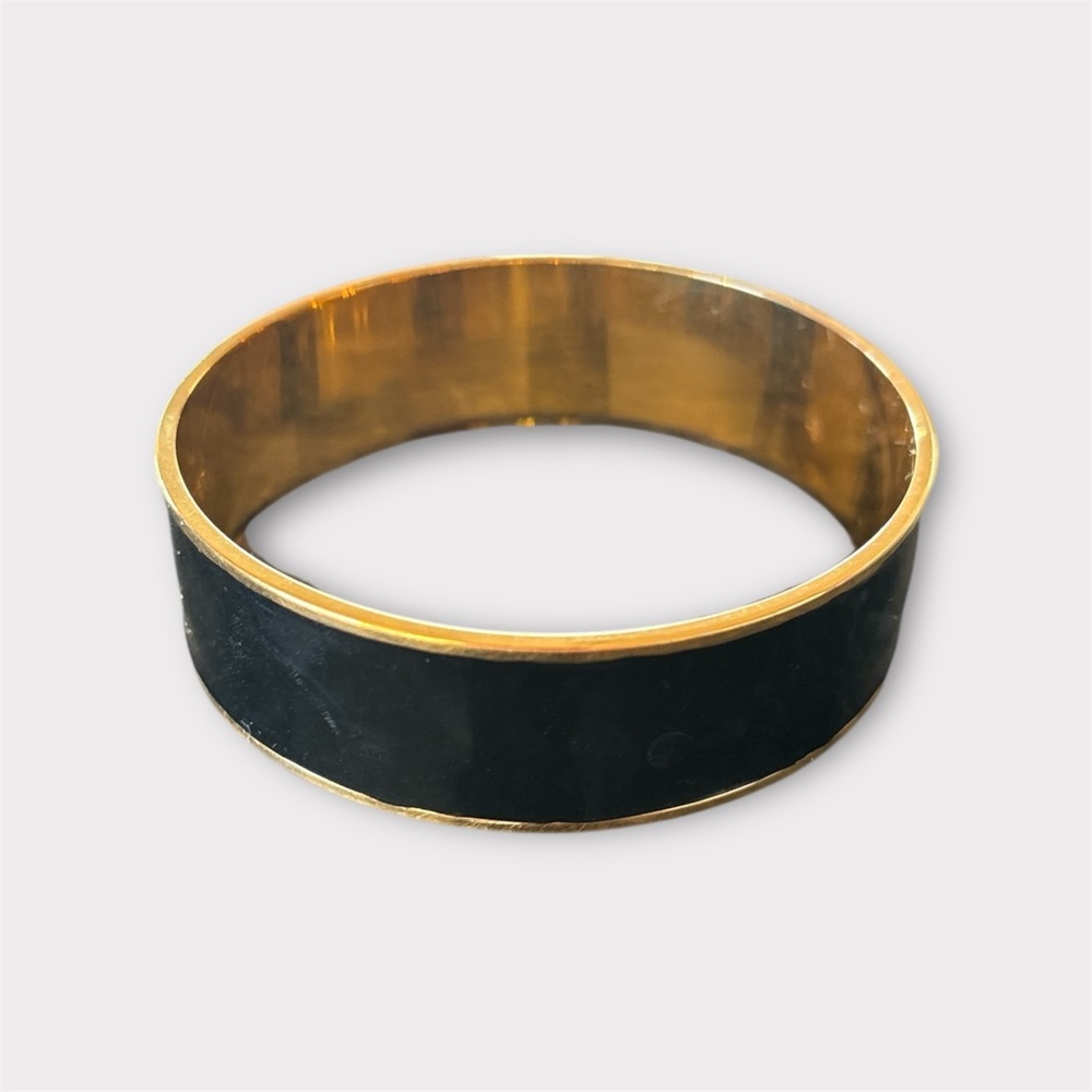 MONET Classic Black and Gold Bangle for your Capsule Closet